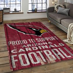 NFL Arizona Cardinals Football Team Logo Sport Carpet Rectangle Area Rug For Living Room AC01