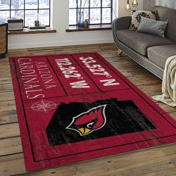 NFL Arizona Cardinals Football Team Logo Sport Carpet Rectangle Area Rug For Living Room AC02