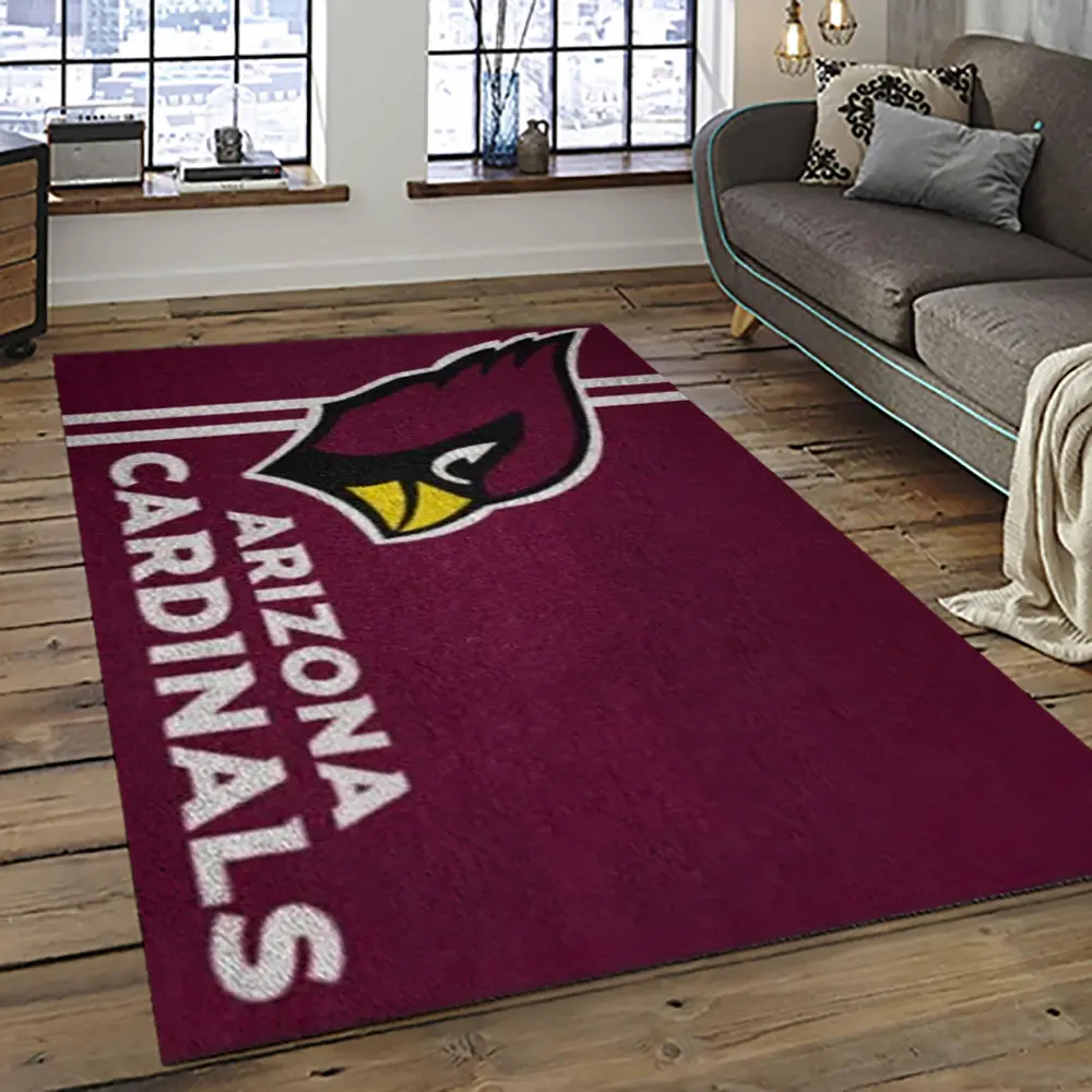 NFL Arizona Cardinals Football Team Logo Sport Carpet Rectangle Area Rug For Living Room AC44