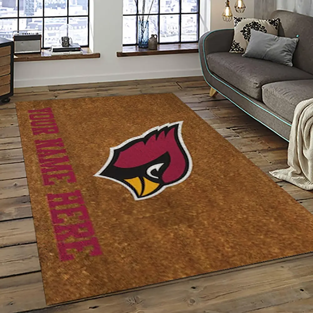 NFL Arizona Cardinals Football Team Logo Sport Carpet Rectangle Area Rug For Living Room AC59