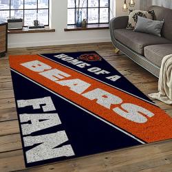 NFL Chicago Bears Football Team Logo Sport Carpet Rectangle Area Rug For Living Room CCB07