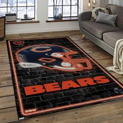 NFL Chicago Bears Football Team Logo Sport Carpet Rectangle Area Rug For Living Room CCB21