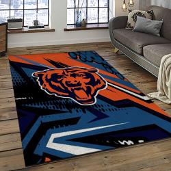 NFL Chicago Bears Football Team Logo Sport Carpet Rectangle Area Rug For Living Room CCB25