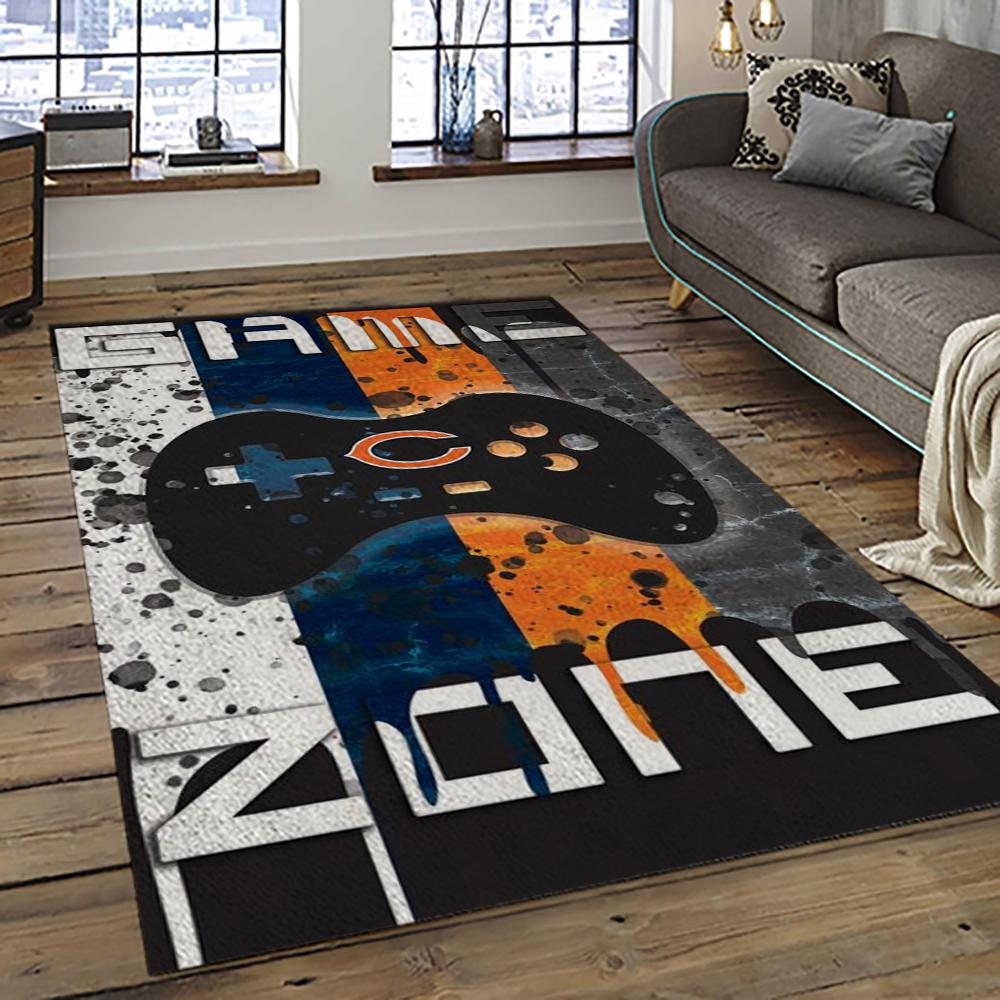 NFL Chicago Bears Football Team Logo Sport Carpet Rectangle Area Rug For Living Room CCB26