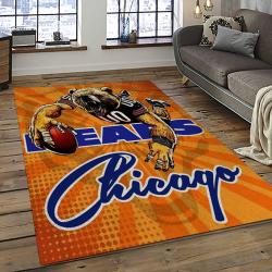 NFL Chicago Bears Football Team Logo Sport Carpet Rectangle Area Rug For Living Room CCB30