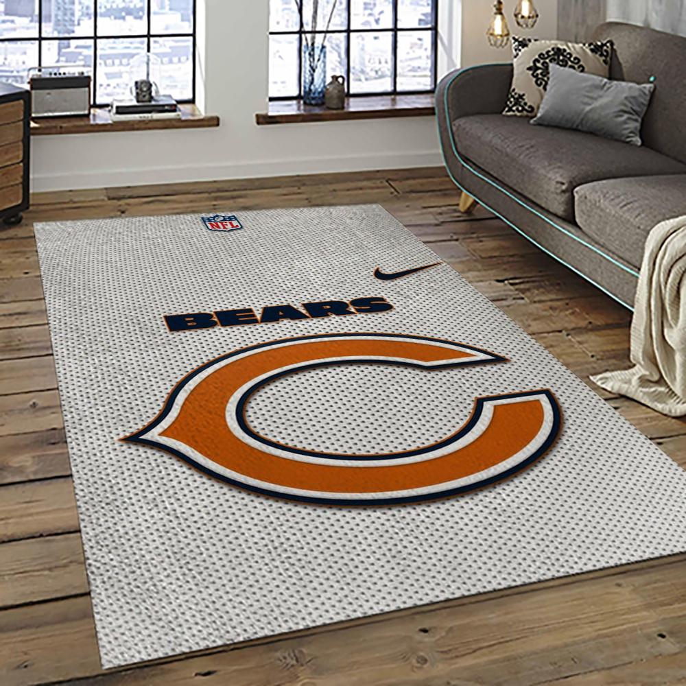 NFL Chicago Bears Football Team Logo Sport Carpet Rectangle Area Rug For Living Room CCB42