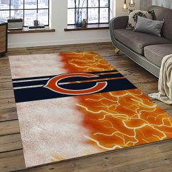 NFL Chicago Bears Football Team Logo Sport Carpet Rectangle Area Rug For Living Room CCB46