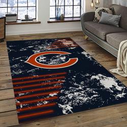 NFL Chicago Bears Football Team Logo Sport Carpet Rectangle Area Rug For Living Room CCB47
