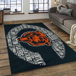 NFL Chicago Bears Football Team Logo Sport Carpet Rectangle Area Rug For Living Room CCB56