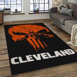 NFL Cleveland Browns Football Team Logo Sport Carpet Rectangle Area Rug For Living Room CB08