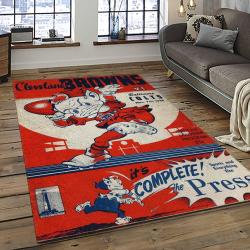NFL Cleveland Browns Football Team Logo Sport Carpet Rectangle Area Rug For Living Room CB13