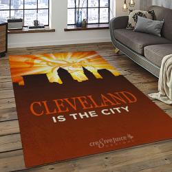 NFL Cleveland Browns Football Team Logo Sport Carpet Rectangle Area Rug For Living Room CB17