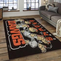 NFL Cleveland Browns Football Team Logo Sport Carpet Rectangle Area Rug For Living Room CB21