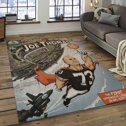 NFL Cleveland Browns Football Team Logo Sport Carpet Rectangle Area Rug For Living Room CB44