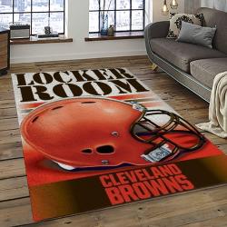 NFL Cleveland Browns Football Team Logo Sport Carpet Rectangle Area Rug For Living Room CB47
