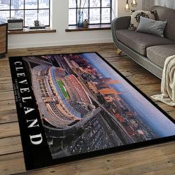 NFL Cleveland Browns Football Team Logo Sport Carpet Rectangle Area Rug For Living Room CB48