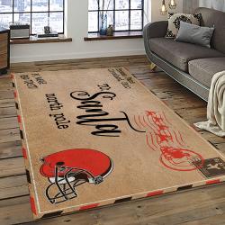 NFL Cleveland Browns Football Team Logo Sport Carpet Rectangle Area Rug For Living Room CB68