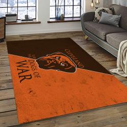 NFL Cleveland Browns Football Team Logo Sport Carpet Rectangle Area Rug For Living Room CB72