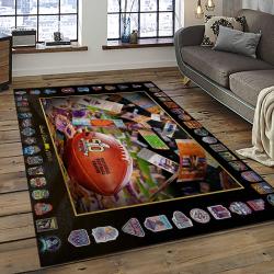 NFL Cleveland Browns Football Team Logo Sport Carpet Rectangle Area Rug For Living Room CB77