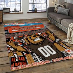 NFL Cleveland Browns Football Team Logo Sport Carpet Rectangle Area Rug For Living Room CB79