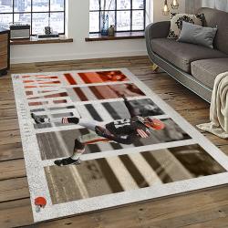 NFL Cleveland Browns Football Team Logo Sport Carpet Rectangle Area Rug For Living Room CB84