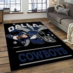 NFL Dallas Cowboy Football Team Logo Sport Carpet Rectangle Area Rug For Living Room DC01