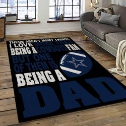 NFL Dallas Cowboy Football Team Logo Sport Carpet Rectangle Area Rug For Living Room DC04