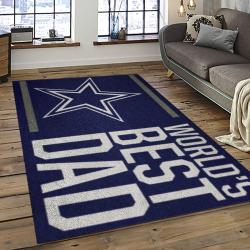 NFL Dallas Cowboy Football Team Logo Sport Carpet Rectangle Area Rug For Living Room DC06