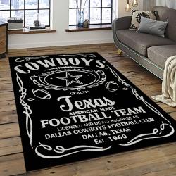 NFL Dallas Cowboy Football Team Logo Sport Carpet Rectangle Area Rug For Living Room DC11