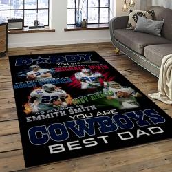 NFL Dallas Cowboy Football Team Logo Sport Carpet Rectangle Area Rug For Living Room DC12