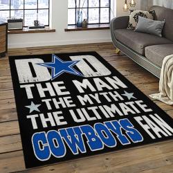 NFL Dallas Cowboy Football Team Logo Sport Carpet Rectangle Area Rug For Living Room DC14