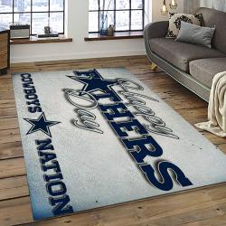 NFL Dallas Cowboy Football Team Logo Sport Carpet Rectangle Area Rug For Living Room DC15
