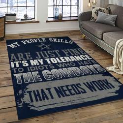 NFL Dallas Cowboy Football Team Logo Sport Carpet Rectangle Area Rug For Living Room DC30