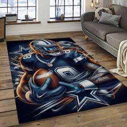 NFL Dallas Cowboy Football Team Logo Sport Carpet Rectangle Area Rug For Living Room DC36