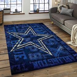 NFL Dallas Cowboy Football Team Logo Sport Carpet Rectangle Area Rug For Living Room DC43