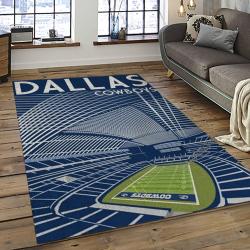 NFL Dallas Cowboy Football Team Logo Sport Carpet Rectangle Area Rug For Living Room DC47