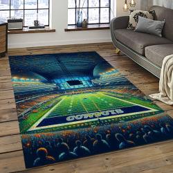 NFL Dallas Cowboy Football Team Logo Sport Carpet Rectangle Area Rug For Living Room DC50