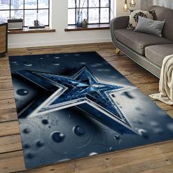 NFL Dallas Cowboy Football Team Logo Sport Carpet Rectangle Area Rug For Living Room DC51