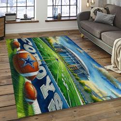 NFL Dallas Cowboy Football Team Logo Sport Carpet Rectangle Area Rug For Living Room DC55