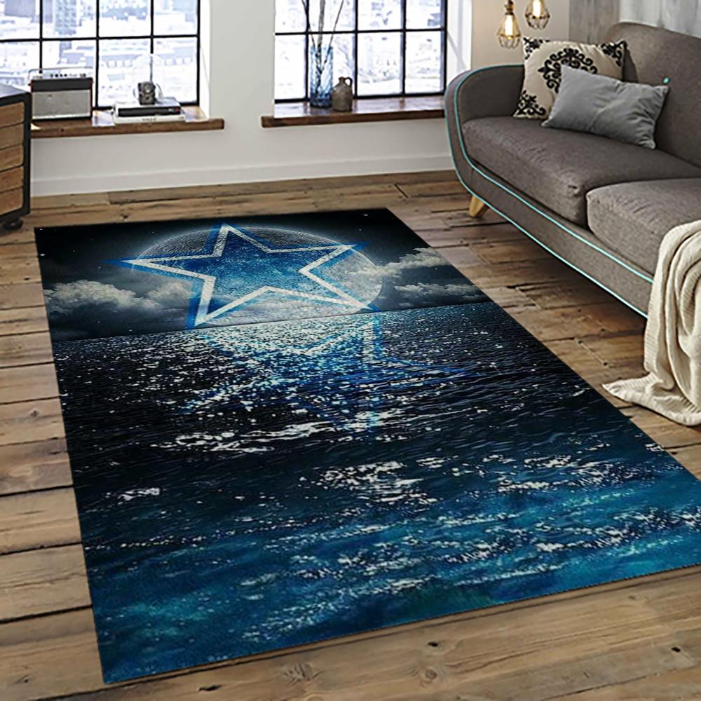 NFL Dallas Cowboy Football Team Logo Sport Carpet Rectangle Area Rug For Living Room DC56