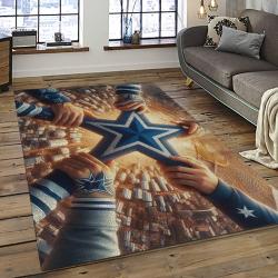 NFL Dallas Cowboy Football Team Logo Sport Carpet Rectangle Area Rug For Living Room DC57