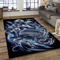 NFL Dallas Cowboy Football Team Logo Sport Carpet Rectangle Area Rug For Living Room DC60