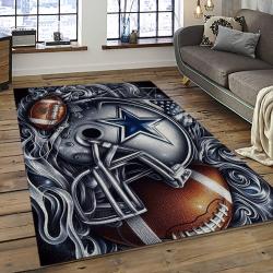 NFL Dallas Cowboy Football Team Logo Sport Carpet Rectangle Area Rug For Living Room DC61