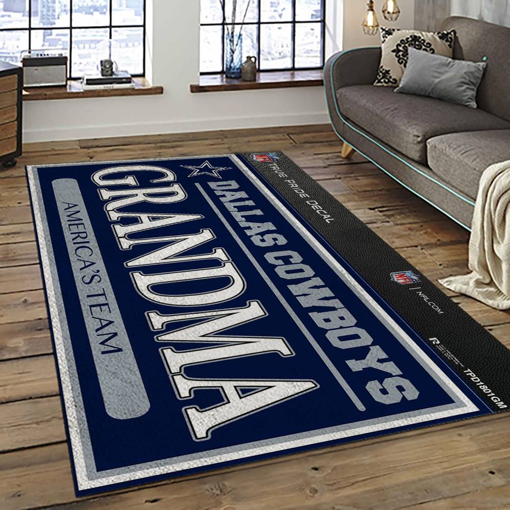 NFL Dallas Cowboy Football Team Logo Sport Carpet Rectangle Area Rug For Living Room DC65