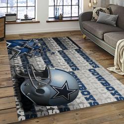 NFL Dallas Cowboy Football Team Logo Sport Carpet Rectangle Area Rug For Living Room DC69