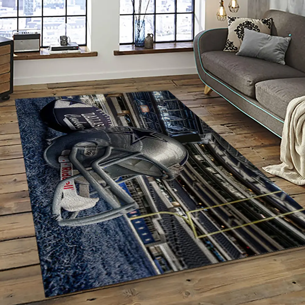 NFL Dallas Cowboy Football Team Logo Sport Carpet Rectangle Area Rug For Living Room DC72