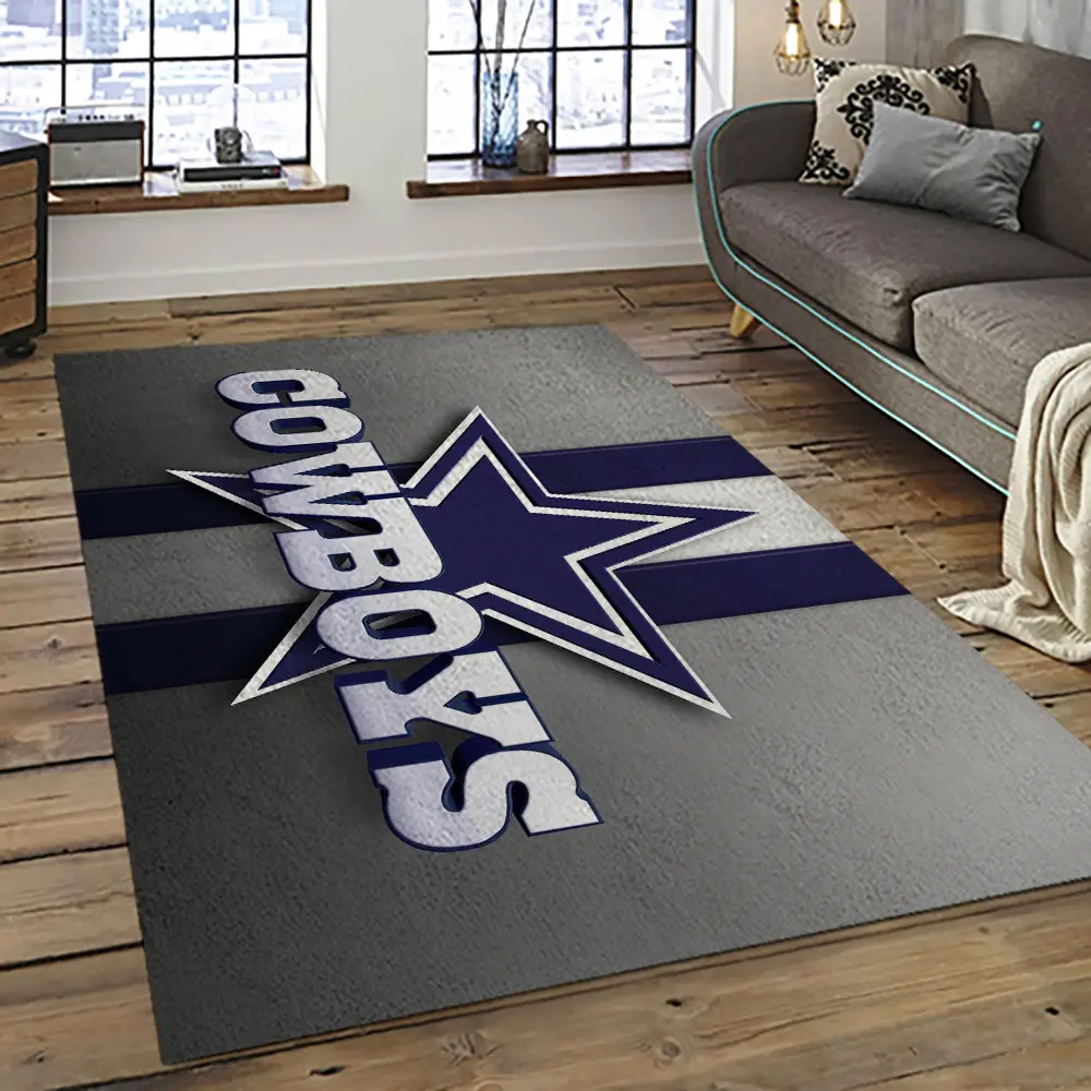 NFL Dallas Cowboy Football Team Logo Sport Carpet Rectangle Area Rug For Living Room DC73
