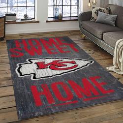 NFL Kansas City Chiefs Football Team Logo Sport Carpet Rectangle Area Rug For Living Room KCC31