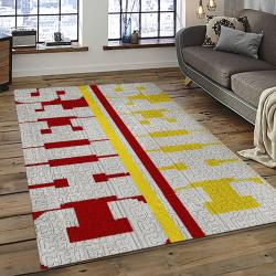 NFL Kansas City Chiefs Football Team Logo Sport Carpet Rectangle Area Rug For Living Room KCC52