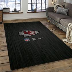 NFL Kansas City Chiefs Football Team Logo Sport Carpet Rectangle Area Rug For Living Room KCC71